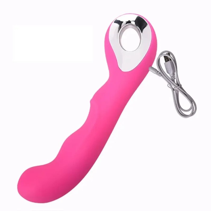 Вибратор женский для точки G с ручкой зарядка USB