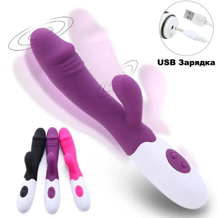 Вібратор кролик для клітора і точки G зарядка через USB