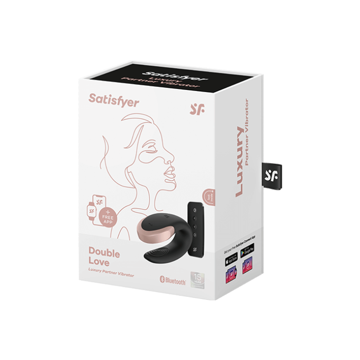 SATISFYER "DOUBLE LOVE CONNECT APP", 8,5 СМ, З ДИСТАНЦІЙНИМ КЕРУВАННЯМ
