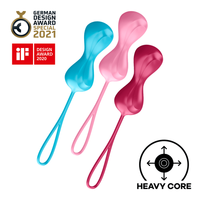 SATISFYER 'POWER BALLS' С ВИБРАЦИЯМИ - 60‑92 ГРАММА, 3 ШТ.