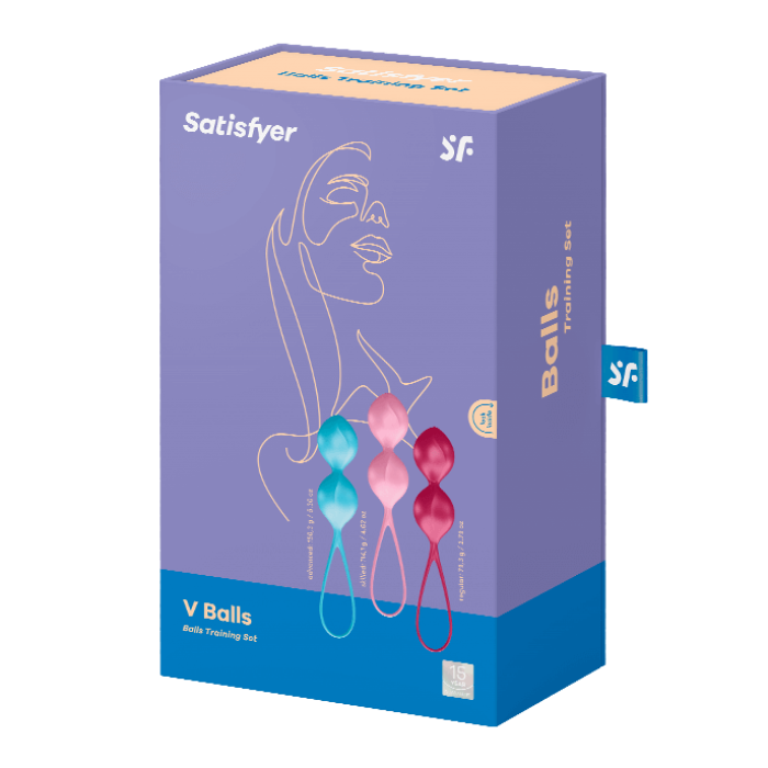 SATISFYER 'V BALLS' - 80‑150 ГРАММ, 3 ШТ.