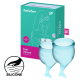 SATISFYER 'FEEL SECURE - НАБОР МЕНСТРУАЛЬНЫХ ЧАШЕК', 15 и 20 МЛ