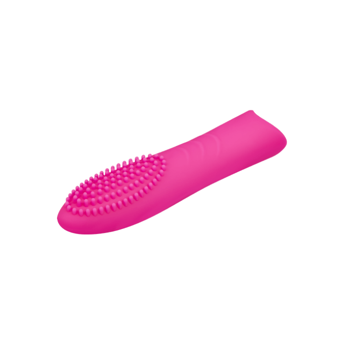 Мини-вибратор из силикона с шипами, 12,5 см