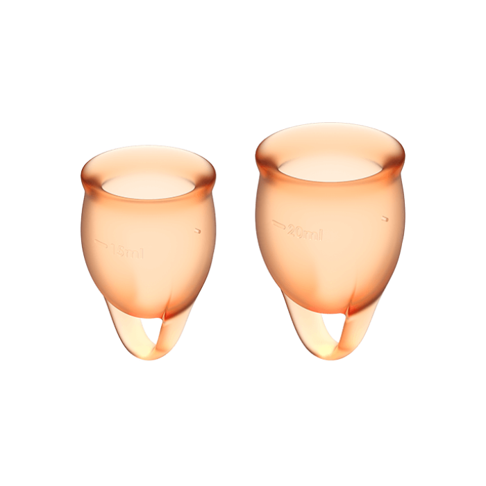 SATISFYER 'FEEL CONFIDENT - НАБОР МЕНСТРУАЛЬНЫХ ЧАШЕК', 15 и 20 мл