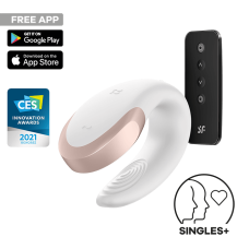 SATISFYER 'DOUBLE LOVE CONNECT APP', 8,5 СМ, С ПУЛЬТОМ ДИСТАНЦИОННОГО УПРАВЛЕНИЯ
