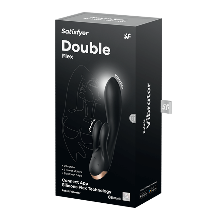 SATISFYER 'DOUBLE FLEX CONNECT APP', 20 СМ