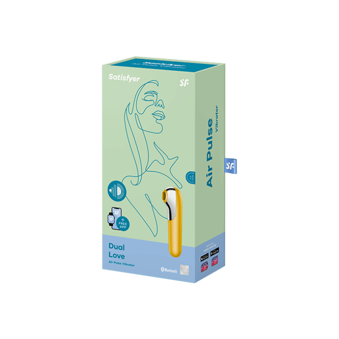 SATISFYER "DUAL LOVE CONNECT APP", ВІБРАТОР + ІГРАШКА PRESSURE WAVE