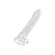 ПРОЗРАЧНЫЙ НАТУРАЛЬНЫЙ ФАЛЛОИМИТАТОР, РАЗМЕР S, 19 СМ