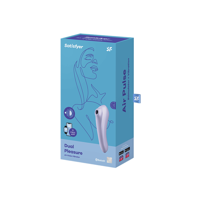 SATISFYER 'DUAL PLEASURE CONNECT APP', ВІБРАТОР + ХВИЛІ ТИСКУ