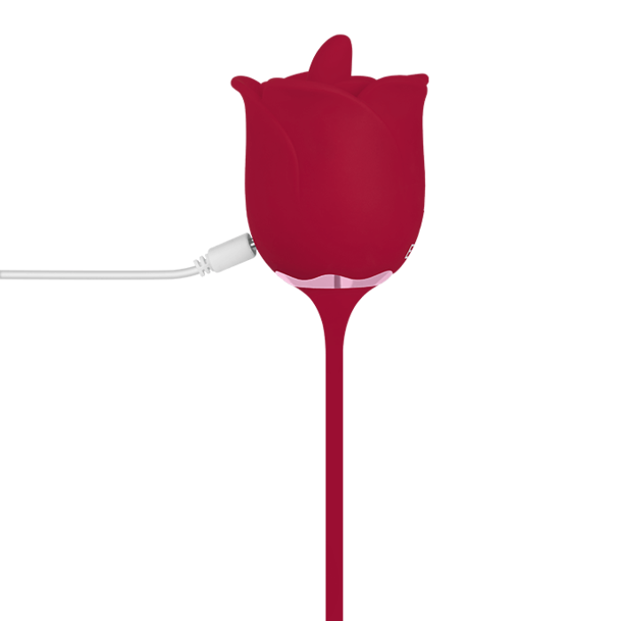 Накладний вібратор Rose з кулею, 20 см