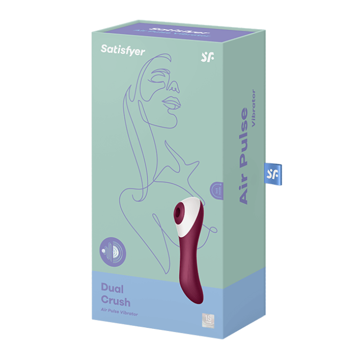 SATISFYER 'DUAL CRUSH', 2:1 ВИБРАТОР + ИГРУШКА С ВОЛНОЙ ДАВЛЕНИЯ
