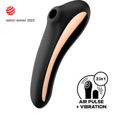SATISFYER 'DUAL KISS', 2:1 ВИБРАТОР + ИГРУШКА С ВОЛНОЙ ДАВЛЕНИЯ