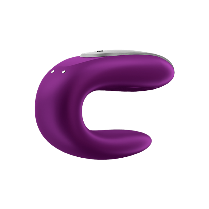 SATISFYER "DOUBLE FUN CONNECT APP", 9,5 СМ, З ДИСТАНЦІЙНИМ КЕРУВАННЯМ