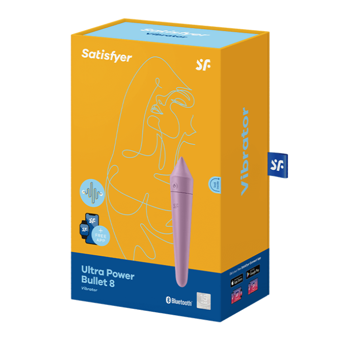 SATISFYER 'ULTRA POWER BULLET 8 CONNECT APP', 14 СМ