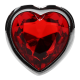 BOOTY SPARKS - RED HEART GEM SMALL', 7.1 CM