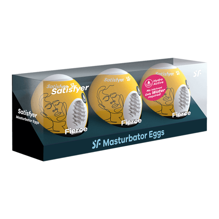 SATISFYER 'МАСТУРБАТОР ЯЙЦО - ЖЕСТОКИЙ', 3 ШТ.