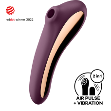 SATISFYER 'DUAL KISS', 2:1 ВИБРАТОР + ИГРУШКА С ВОЛНОЙ ДАВЛЕНИЯ
