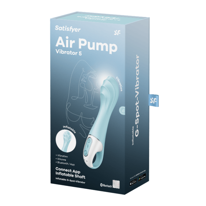 SATISFYER 'AIR PUMP VIBRATOR 5 CONNECT APP', 20 СМ, С ПРИЛОЖЕНИЕМ