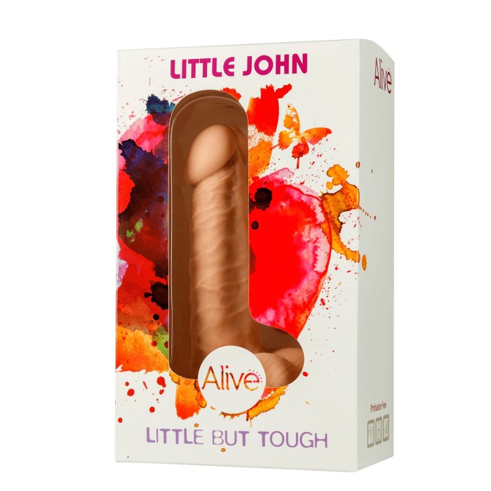 Фаллоимитатор с присоской Alive Little John, диаметр 3,5см, ПВХ, объемная головка