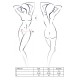 Комплект белья под латекс Passion CAPRI SET XXL/XXXL, black, мини-бикини, стринги, пояс для чулок