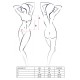 Комплект белья Passion IMAGINE SET OpenBra XXL/XXXL, black, лиф - мини-сорочка, трусики с оборками