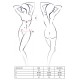 Комплект белья Passion OFELIA SET OpenBra XXL/XXXL, white, стринги, открытый лиф, широкий пояс