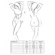 Комплект белья Passion RAMONA SET XXL/XXXL, black, лиф, стринги, широкий пояс с оборкой