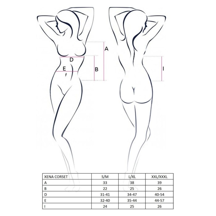 Розпродаж!!! Корсет з пажами XENA CORSET white L/XL - Passion, трусики, квітковий узор