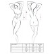 Розпродаж!!! Корсет з пажами XENA CORSET white L/XL - Passion, трусики, квітковий узор