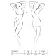 Комплект белья Passion GIANA BIKINI XXL/XXXL, white, полупрозрачные лиф и трусики с бантиками