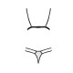 Комплект белья Passion ORIHIME SET XXL/XXXL, white, стрепы, лиф и трусики