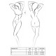 Комплект белья Passion ORIHIME SET XXL/XXXL, white, стрепы, лиф и трусики