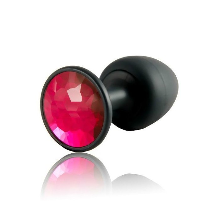 Анальна пробка Dorcel Geisha Plug Ruby M з кулькою всередині, створює вібрації, макс. діаметр 3,2см