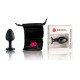 Анальна пробка Dorcel Geisha Plug Diamond L з кулькою всередині, створює вібрації, макс. діаметр 4см