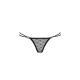 Трусики с завязочками по бокам Passion Exclusive ZITA THONG L/XL, black