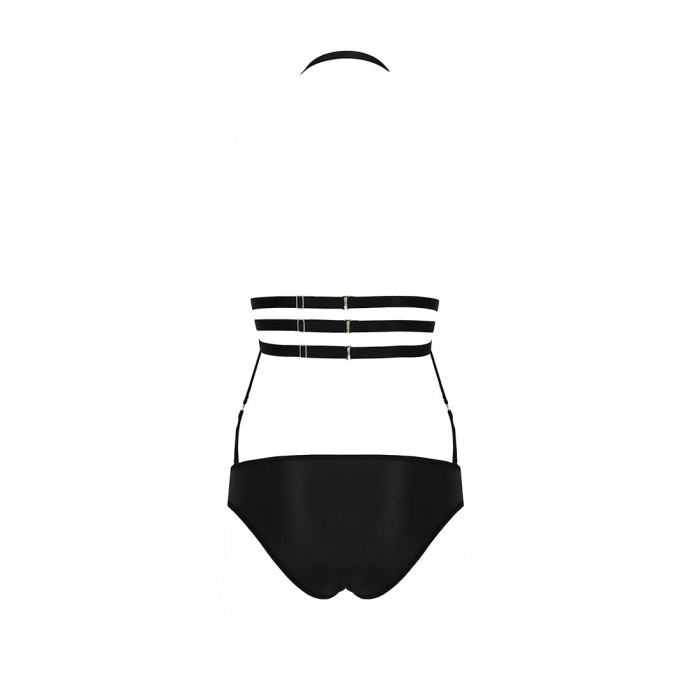 Боди монокини под латекс Passion Exclusive LAMIS BODY L/XL, black
