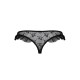 Трусики с оборками Passion Exclusive DONIA THONG S/M, black