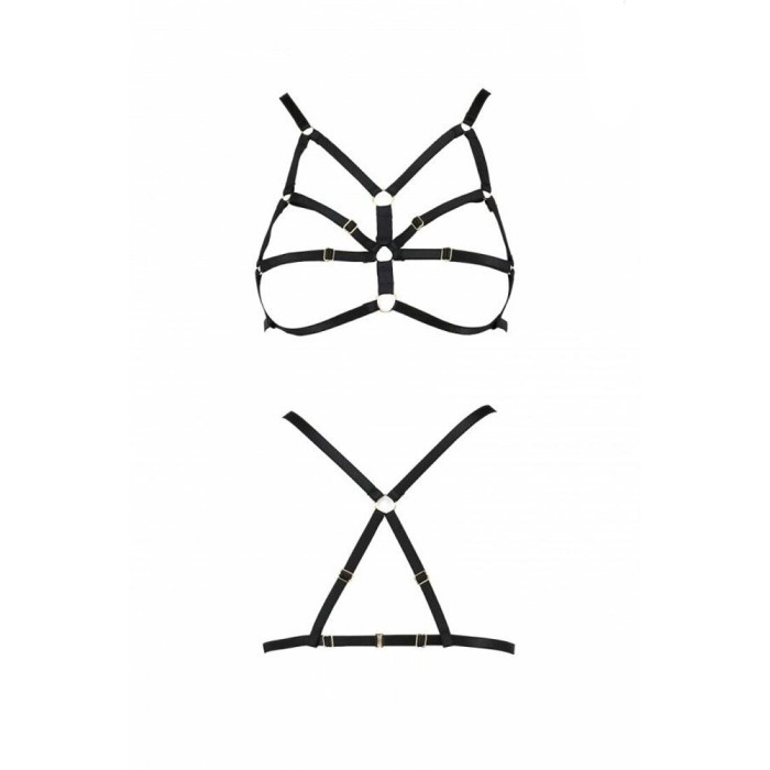 Бюстгальтер-стрепы Passion Exclusive ARMANDA BRA S/M, black