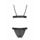 Комплект белья Passion Exclusive GLAMISS SET S/M, black