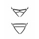 Трусики-стринги из стреп Passion Exclusive KELIS THONG L/XL, black