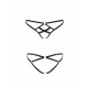 Трусики из стреп Passion Exclusive NICKY THONG L/XL, black