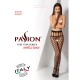 Эротические колготки-бодистокинг Passion S021 black, в крупную сетку с высоким пояском