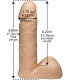 Фаллоимитатор Doc Johnson Vac-U-Lock - 6 Inch ULTRASKYN Cock White, диаметр 4,3см