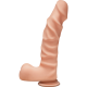 Фаллоимитатор Doc Johnson The D - Ragin D - 9 Inch With Balls - ULTRASKYN - White, диаметр 5,1см