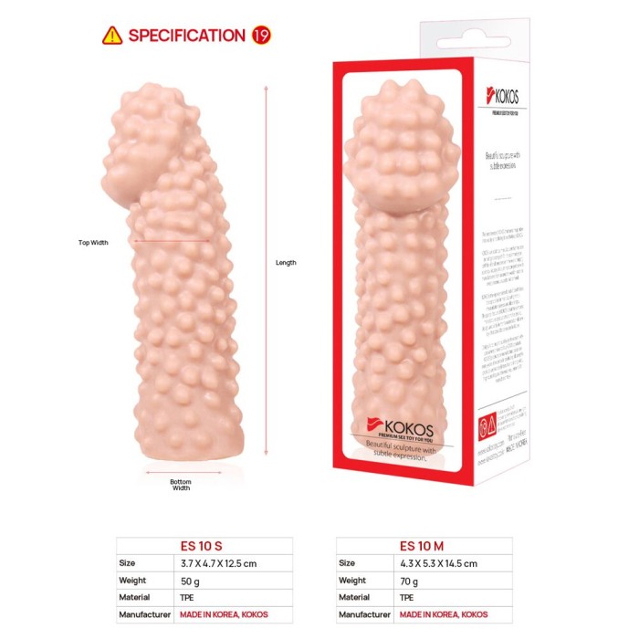 Насадка на член Kokos Extreme Sleeve ES.10 размер M