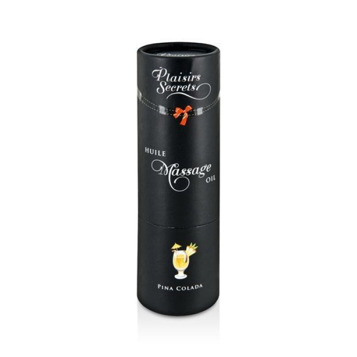 Масажна олія Plaisirs Secrets Pina Colada (59 мл) з афродизіаками, їстівна, подарункове паковання