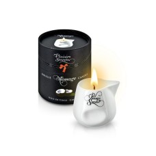 Массажная свеча Plaisirs Secrets Coconut (80 мл) подарочная упаковка, керамический сосуд