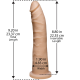 Фаллоимитатор Doc Johnson Platinum TRUSKYN - The Tru Ride Slim 9 Inch, диаметр 4,6см, двухслойный