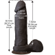 Фаллоимитатор Doc Johnson The Realistic Cock 8 inch Black - ULTRASKYN, Vack-U-Lock, диаметр 5,1см