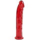 Фаллоимитатор Doc Johnson Jelly Jewels Dong & Suction Cup Red, диаметр 3,6см, антибактериальный ПВХ